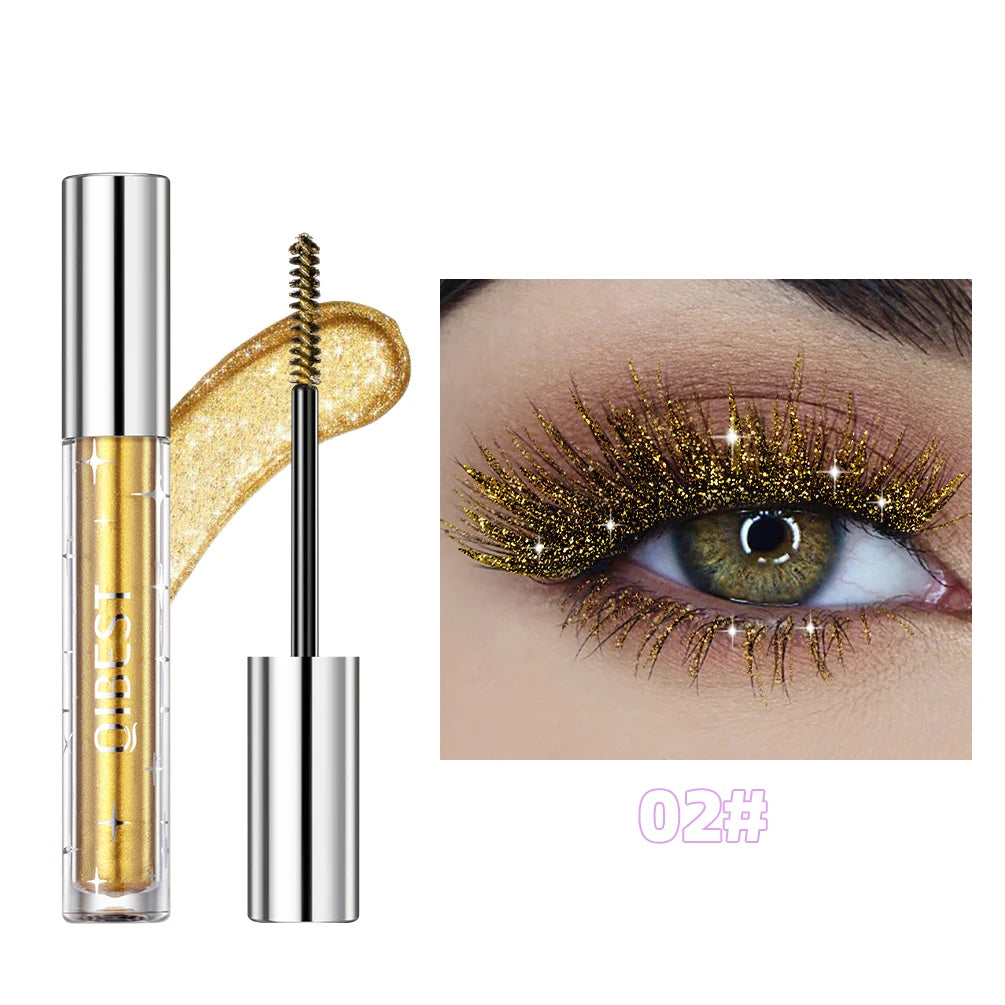 1 PC Diamond Mascara Shining Galaxy Sequins Sweat Proof Glitter Eyelashes
