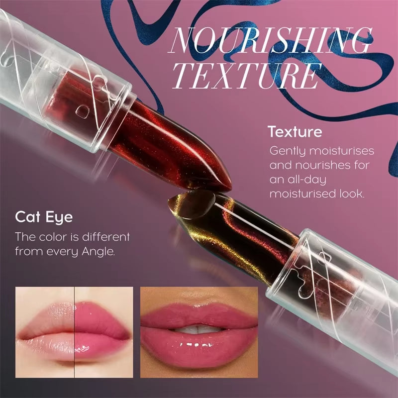 4 Color Temperature Color Changing Lipstick Moisturizing Mirror Glitter 