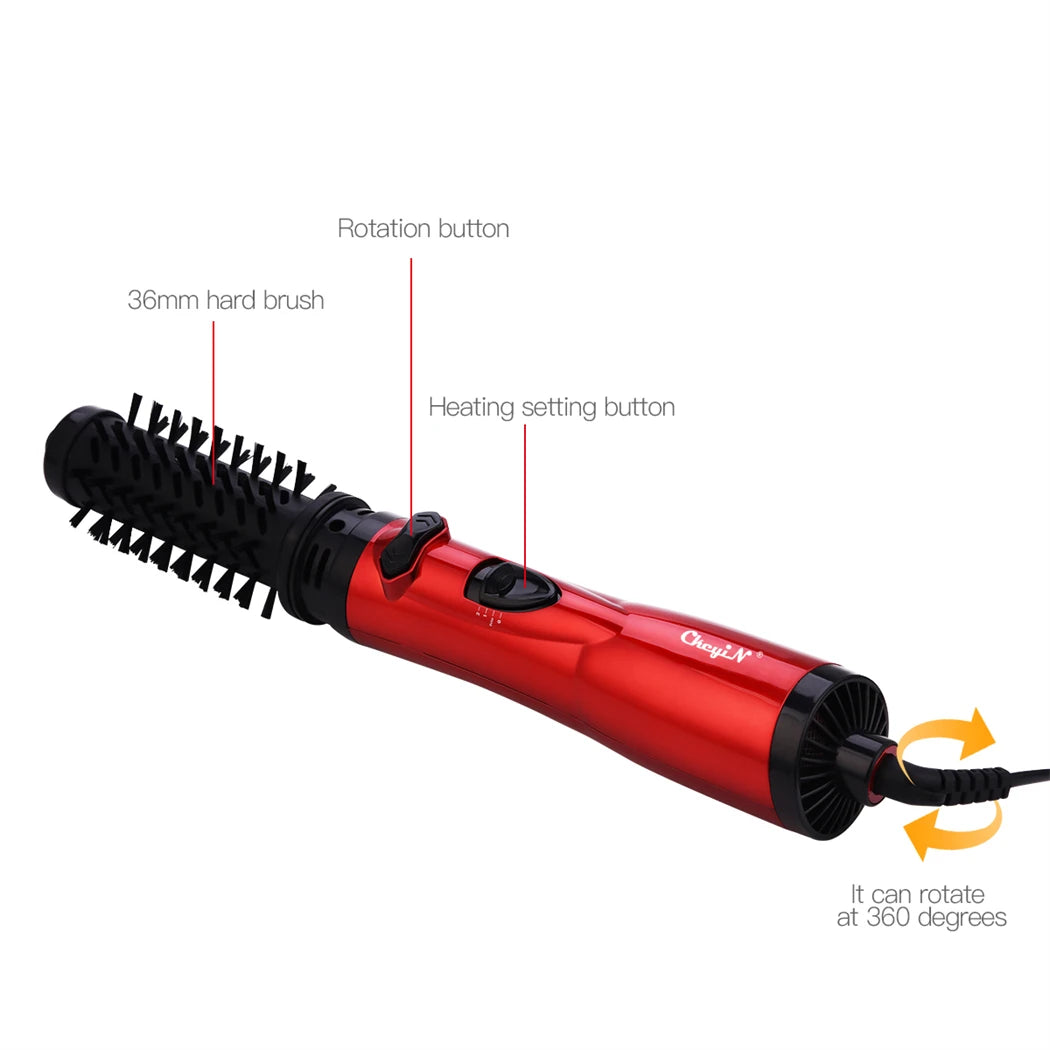 Hair Dryer Brush 2 in 1 Hot Air Spin Brush Curling Straighteningr