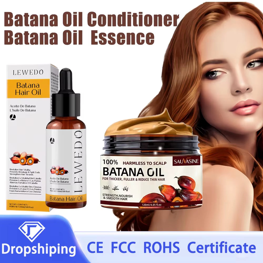 Batana Oil Conditioner Smooth Hair Essence Moisturizing Repair Hair Strengthening 
