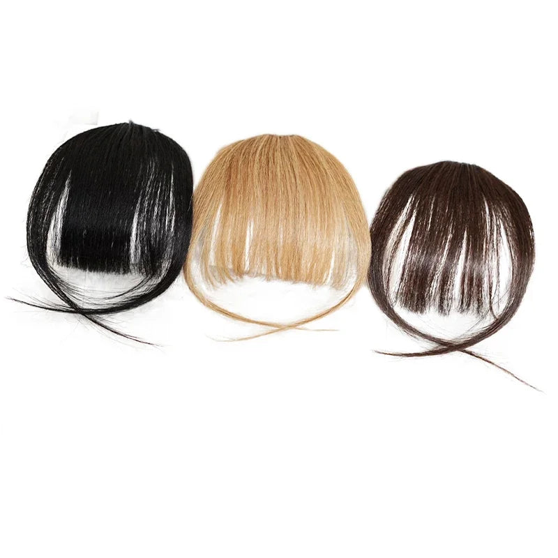 100% Human Hair Bangs – Lightweight & Invisible Clip-In