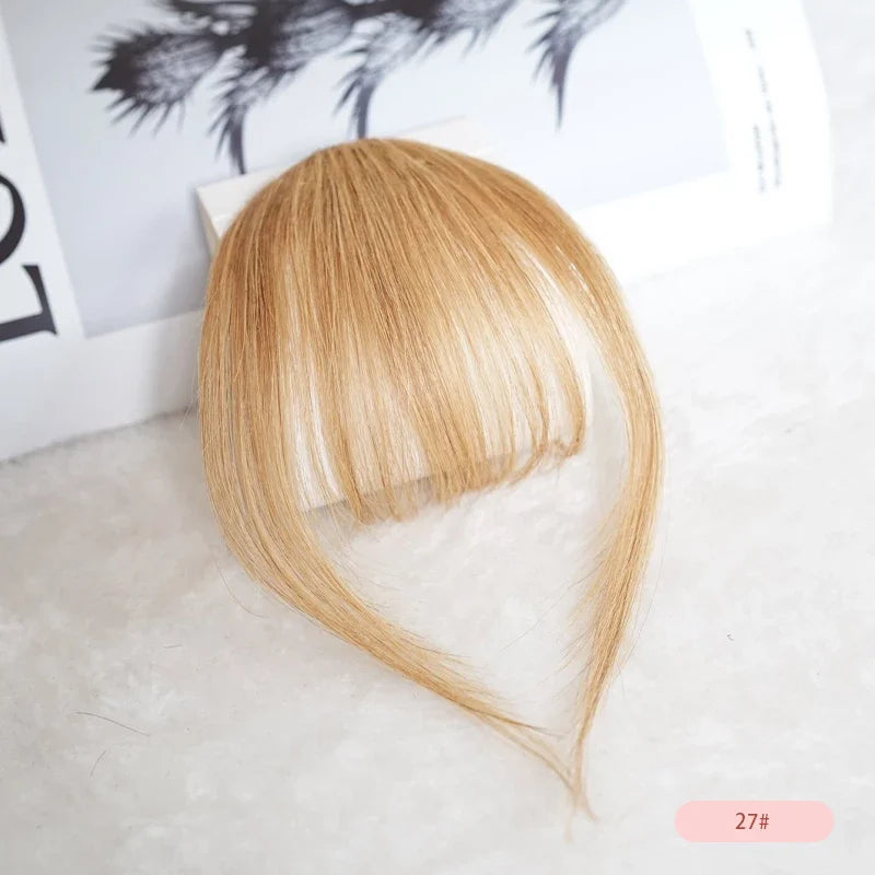 100% Human Hair Bangs – Lightweight & Invisible Clip-In