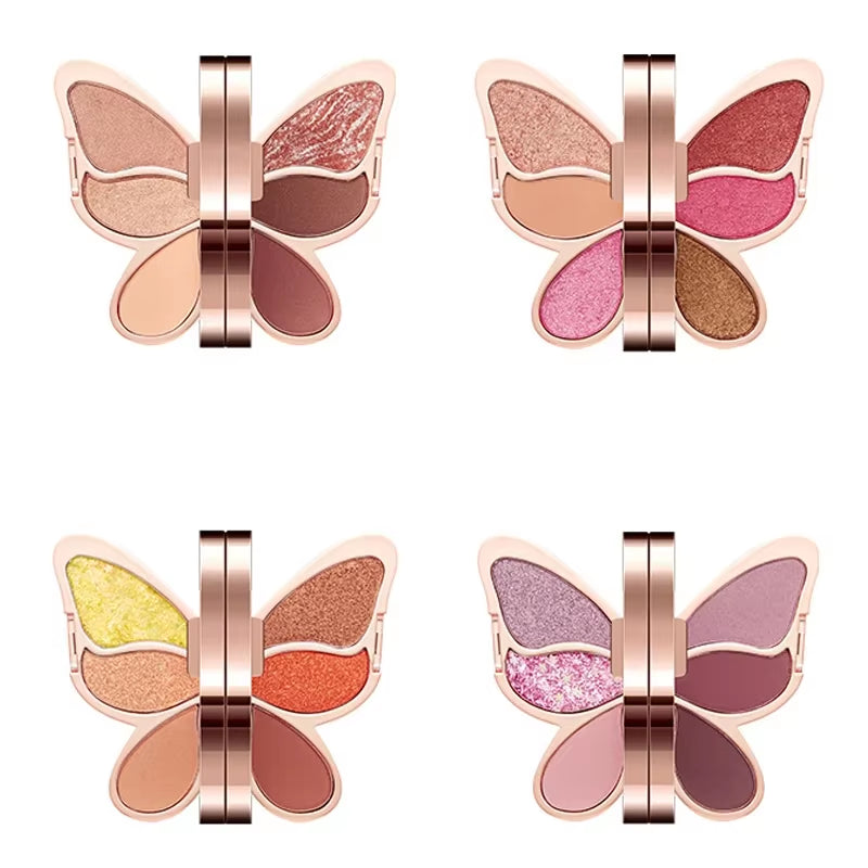Butterfly Eye Shadow Six Color Eyeshadow Palette Easy