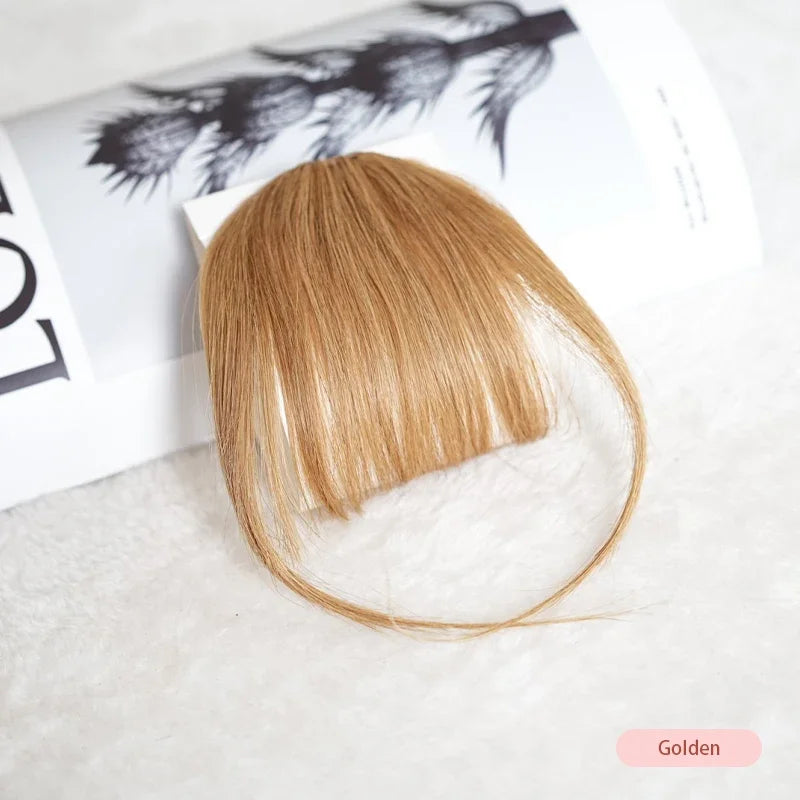 100% Human Hair Bangs – Lightweight & Invisible Clip-In