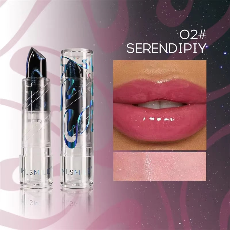 4 Color Temperature Color Changing Lipstick Moisturizing Mirror Glitter 