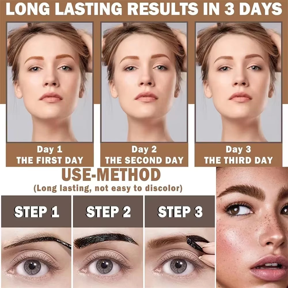 Lasting 3 Days Tattoo Easy Peel off Eyebrow Gel Cream 