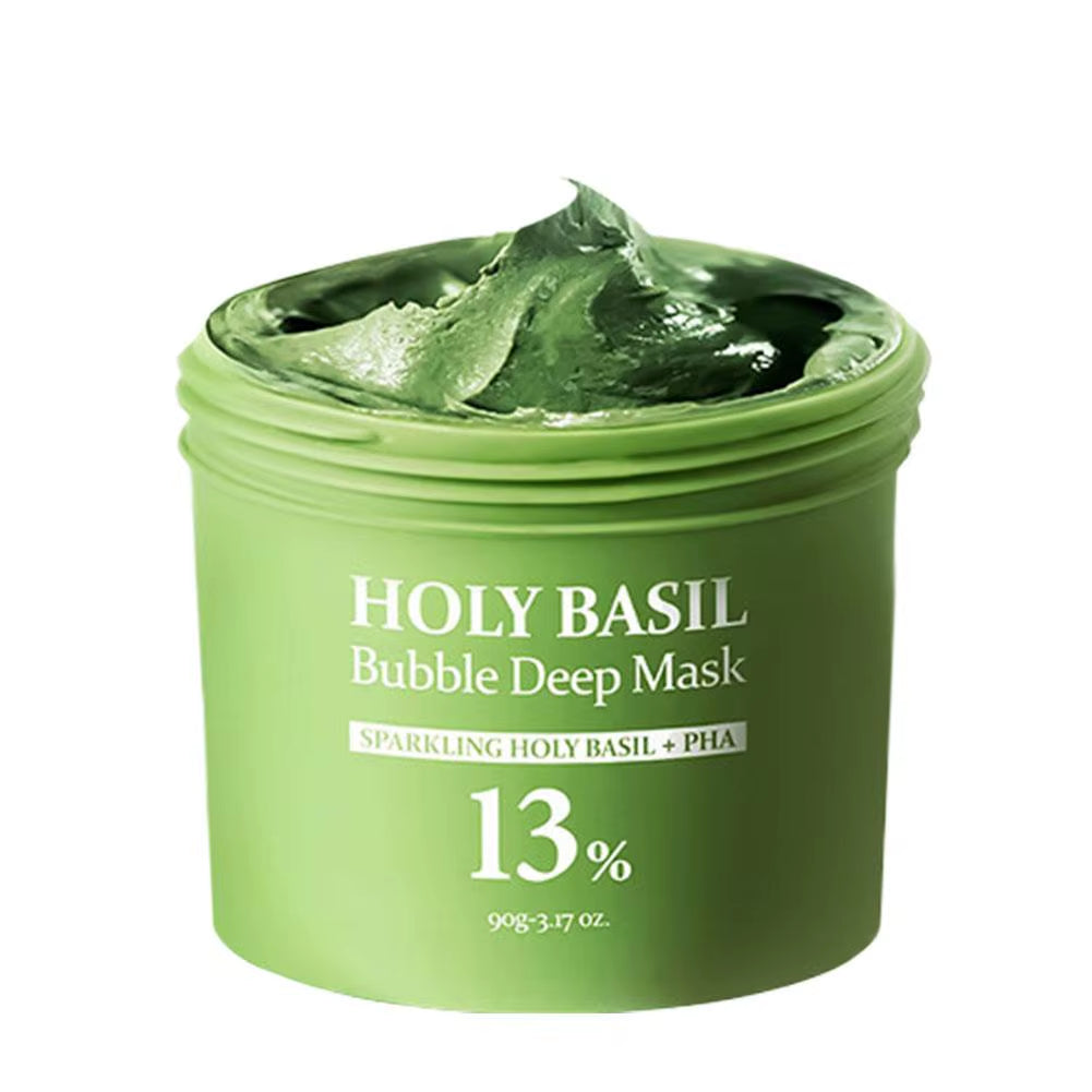  Carbonic Acid Holy Basil Bubble Facial Mask Exfoliating 