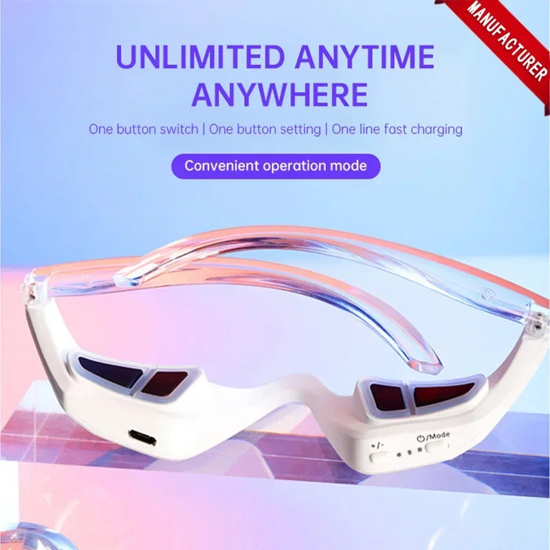 3D Red Light EMS Eye Massager – Reduce Dark Circles & Puffiness