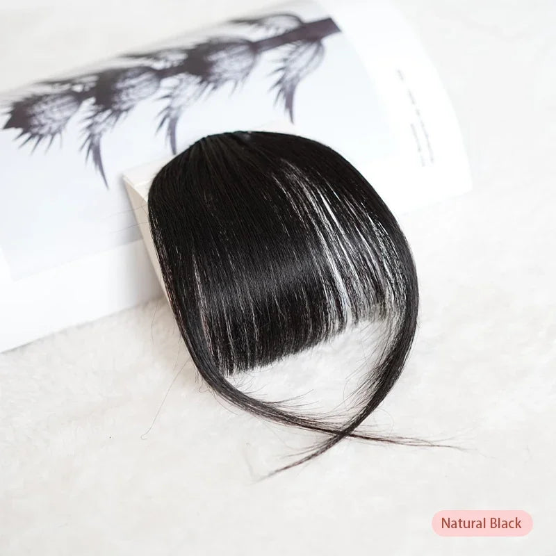 100% Human Hair Bangs – Lightweight & Invisible Clip-In