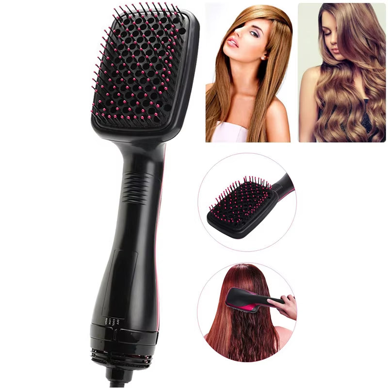 New Arrival 2 in 1 Multifunctional Hot Air Brush Comb Straightener 