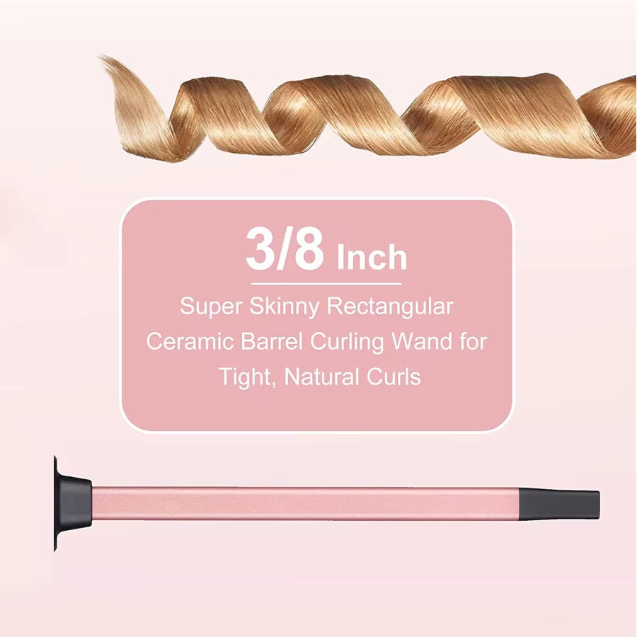 9mm Professional Curling Iron – Tight, Lasting Curls