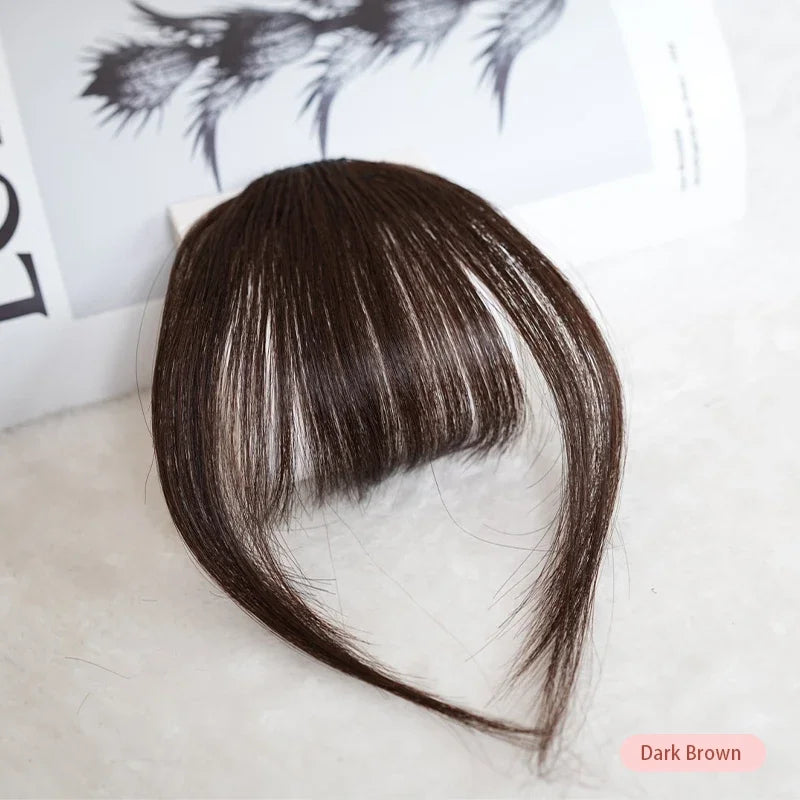 100% Human Hair Bangs – Lightweight & Invisible Clip-In