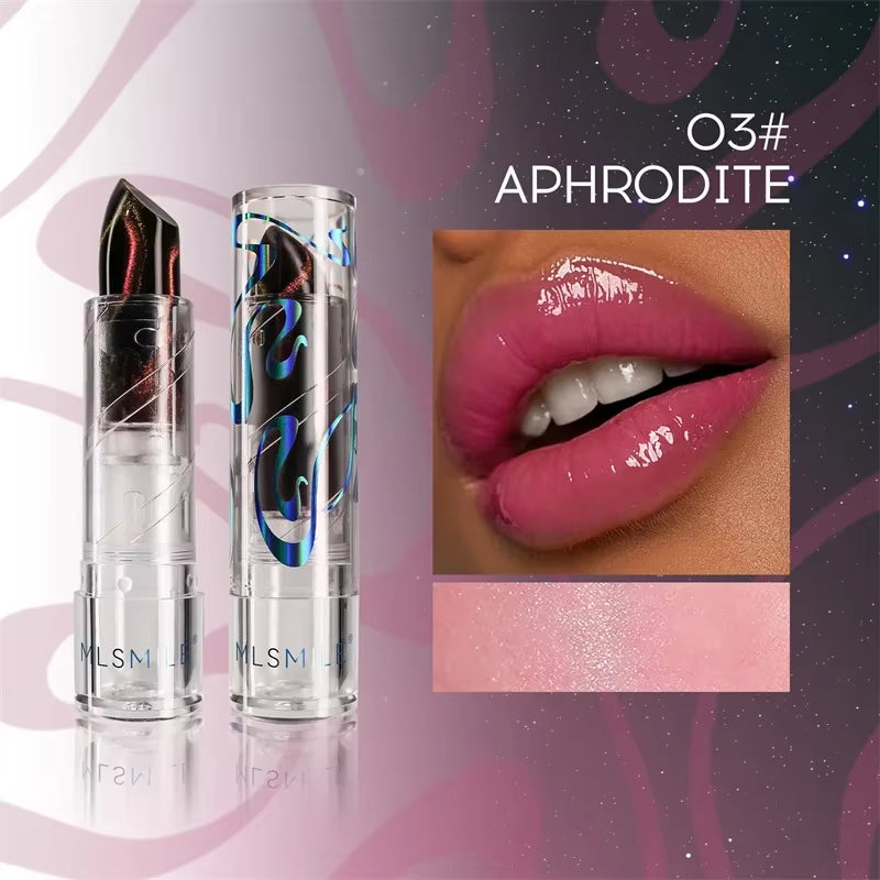 4 Color Temperature Color Changing Lipstick Moisturizing Mirror Glitter 
