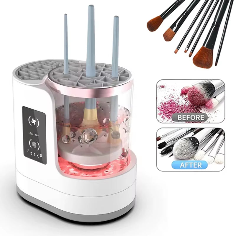 3 in 1 Electric Makeup Brush Cleaner Machine with Makeup Brush Dryer